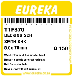 T1F370 - Decking Screw -T1F370_Label_T